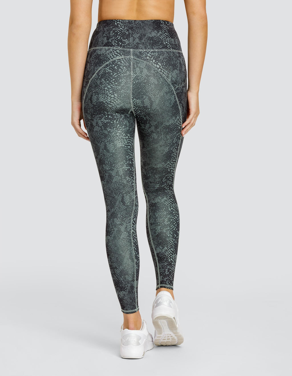 ZAYN HI-RISE LEGGING WITH SIDE POCKETS - SNAKESKIN